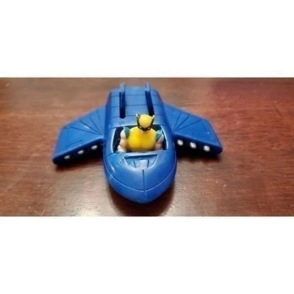 Marvel Wolverine Jet Toy Kids‎ OS Blue Good 1995 Vintage X-Men Blackbird Vehicle